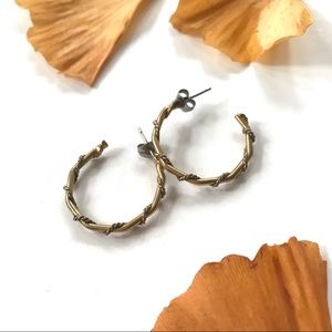 Vintage Gold Braid / Wrap Earrings